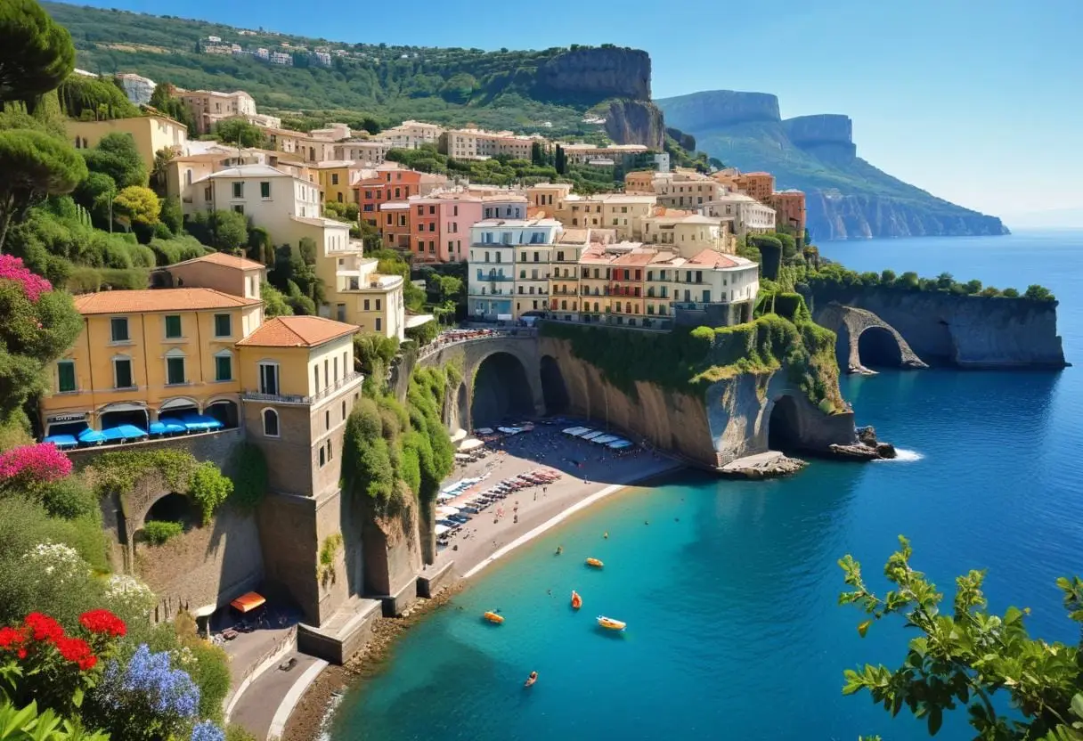 Apotek och sjukvård i Sorrento illustration