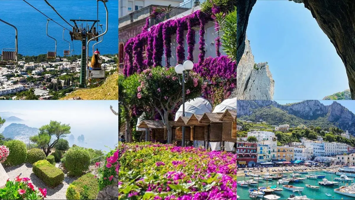 Dagstur Från Sorrento Till Capri, Anacapri och Blå Grottan illustration