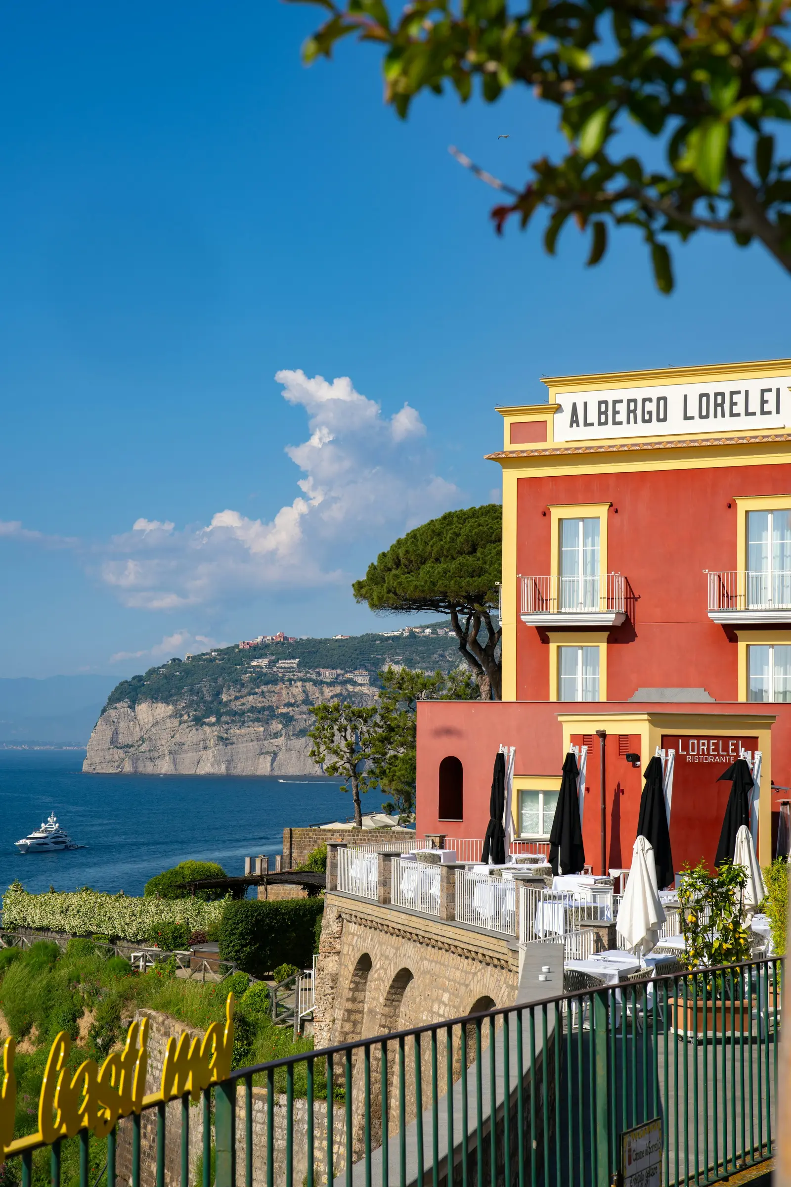 Restaurang vid Sorrentokusten